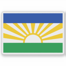 Flag of Lebowa, the Republic of South Africa Sticker