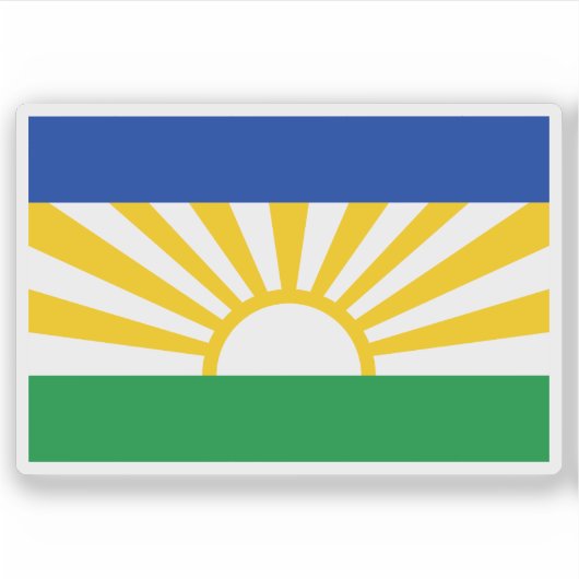 Flag of Lebowa, the Republic of South Africa Sticker (Voorkant)