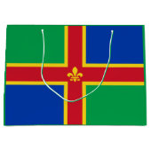 Flag of Lincolnshire Large Gift Bag Groot Cadeauzakje (Voorkant)