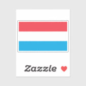 Flag of Luxembourg custom-cut Sticker (Vel)