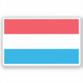 Flag of Luxembourg custom-cut Sticker (Voorkant)