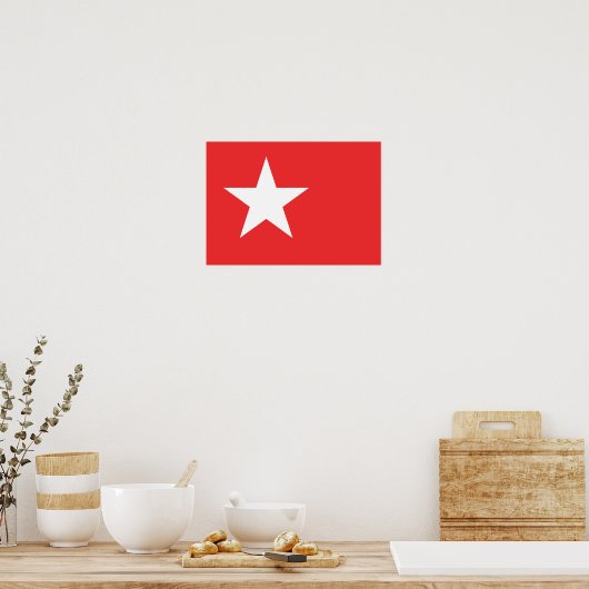 Flag of Maastricht Poster (Keuken)