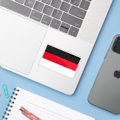 Flag of Memmingen, Germany Sticker (Laptop met iPhone)