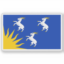 Flag of Merioneth county (Merionethshire), Wales Sticker