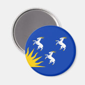 Flag of Merionethshire Magnet (Voorkant / Achterkant)