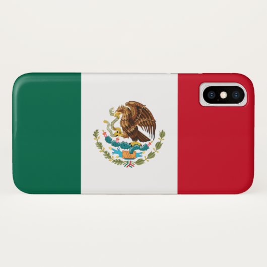 Flag of Mexico Case-Mate iPhone X Case (Achterkant (horizontaal))