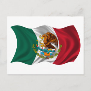 Flag of Mexico, Coat of Arms Briefkaart