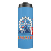 Flag of Milwaukee, Wisconsin Thermal Tumbler Thermosbeker (Voorkant)