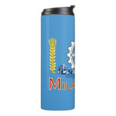 Flag of Milwaukee, Wisconsin Thermal Tumbler Thermosbeker (Gedraaid links)
