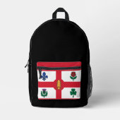 Flag of Montreal, Quebec Bedrukte Rugzak (Voorkant)
