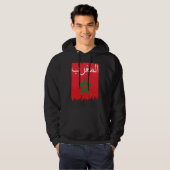 Flag of Morocco's Arabic Calligraphy Moorish Musli Hoodie (Voorkant volledig)