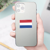 Flag of Netherlands custom-cut Sticker (Telefoon)