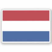 Flag of Netherlands custom-cut Sticker (Voorkant)