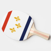 Flag of New Orleans, Louisiana Ping-Pong Paddle Tafeltennisbatje (Zijkant)