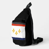 Flag of New Orleans, Louisiana  Sling Bag (Rechterhoek)