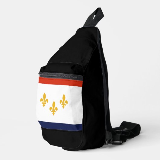 Flag of New Orleans, Louisiana  Sling Bag (Rechterhoek)