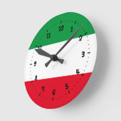 Flag of North-Rhine Westphalia Square Wall Clock Ronde Klok (Hoek)