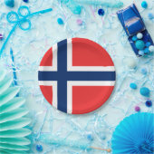 Flag of Norway Party Plate Papieren Bordje (Feest)