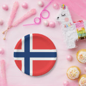 Flag of Norway Party Plate Papieren Bordje (Feest)