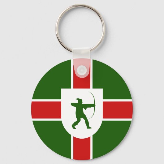 Flag of Nottinghamshire Keychain (Voorkant)