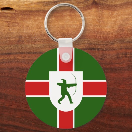 Flag of Nottinghamshire Keychain (Voorkant)