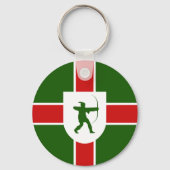 Flag of Nottinghamshire Keychain (Achterkant)