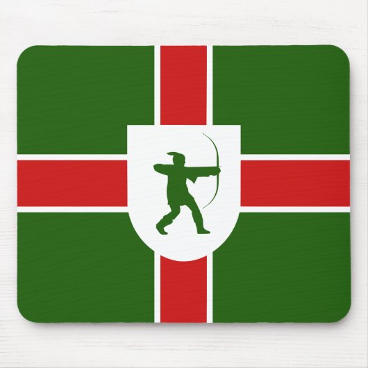 Flag of Nottinghamshire Mouse Pad Muismat (Voorkant)