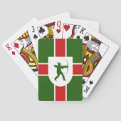 Flag of Nottinghamshire Playing Cards Pokerkaarten (Achterkant)