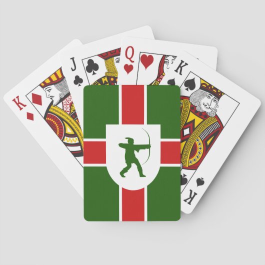 Flag of Nottinghamshire Playing Cards Pokerkaarten (Achterkant)