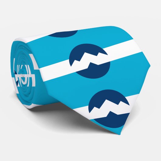 Flag of Ogden, Utah Stropdas (Opgerold)