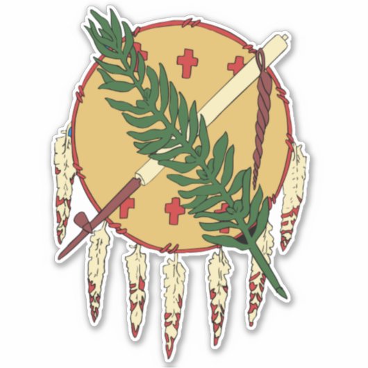 Flag of Oklahoma (1925–1941) Car Sticker (Voorkant)