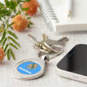 Flag of Oklahoma  Sleutelhanger (Zijkant)