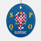 Flag of Olomouc Keramisch Ornament (Links)