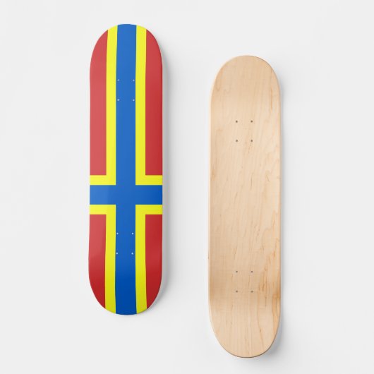 Flag of Orkney Skateboard (Voorkant)