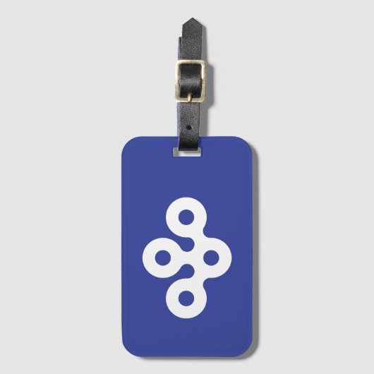 Flag of Osaka Prefecture, Japan Bagagelabel (Voorkant (verticaal))