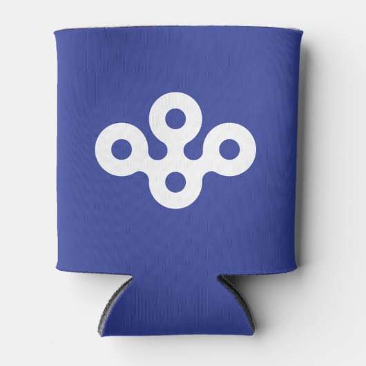 Flag of Osaka Prefecture, Japan Blikjeskoeler (Voorkant)