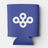 Flag of Osaka Prefecture, Japan Blikjeskoeler (Achterkant)