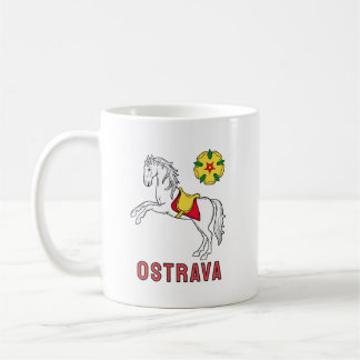 Flag of Ostrava, Czech Republic Koffiemok