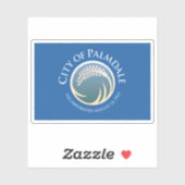 Flag of Palmdale, California, USA Sticker (Vel)