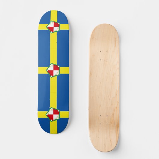 Flag of Pembrokeshire Skateboard (Voorkant)