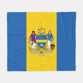 Flag of Philadelphia, Pennsylvania Fleece Deken