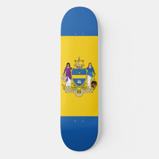Flag of Philadelphia, Pennsylvania Persoonlijk Skateboard (Voorkant)