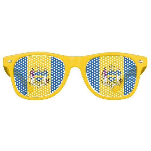Flag of Philadelphia, Pennsylvania Retro Sunglasse Retro Zonnebril (Voorkant)