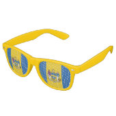 Flag of Philadelphia, Pennsylvania Retro Sunglasse Retro Zonnebril (Gekanteld)