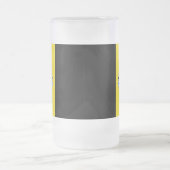 Flag of Pittsburgh, Pennsylvania Frosted Glass Bee Matglas Bierpul (Center)