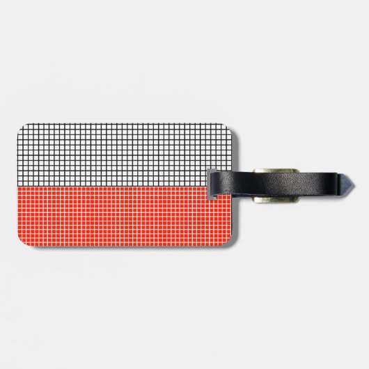 Flag of Poland Luggage Tag Bagagelabel (Achterkant horizontaal)