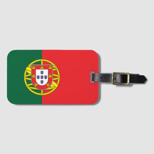 Flag of Portugal Bagagelabel (Voorkant (horizontaal))