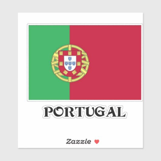 Flag of Portugal Sticker (Vel)
