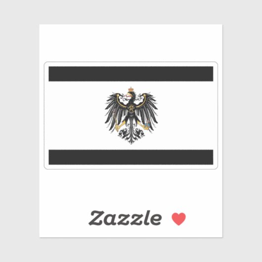 Flag of Prussia Sticker (Vel)