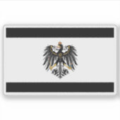Flag of Prussia Sticker (Voorkant)